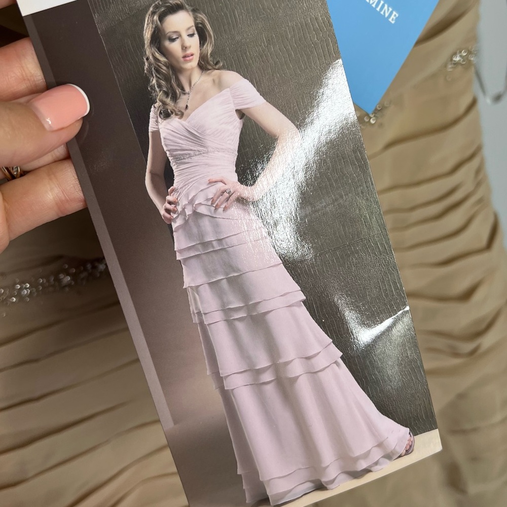 BB JADE BY JASMINE Women's Cream Jade Quartz Maxi Dress NWT🌟‎